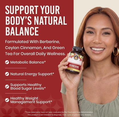 Berberine with Ceylon Cinnamon, Bitter Melon, and Green Tea Extract
