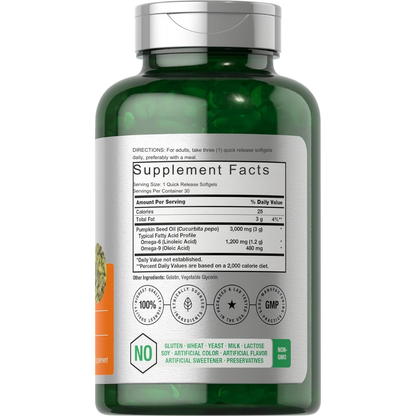 Pumpkin Seed Oil 3000mg